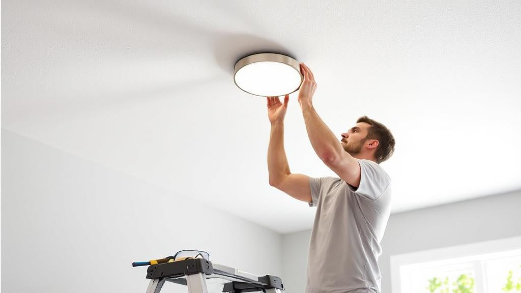 Comment installer un Plafonnier avec Crochet