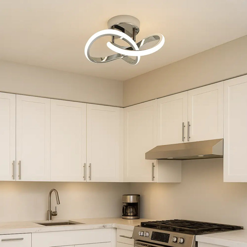 Plafonnier Argenté - Tricolore - plafonnier