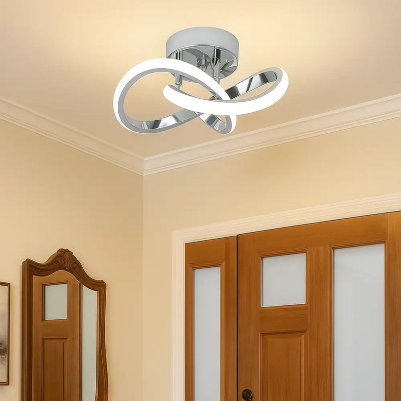 Plafonnier Argenté - Tricolore - plafonnier