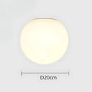 Plafonnier Boule Blanche - D 20cm - plafonnier