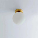 Plafonnier Boule Verre Doré - plafonnier