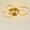 Plafonnier Cercle LED Doré - plafonnier