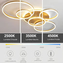 Plafonnier Cercle LED Doré - plafonnier