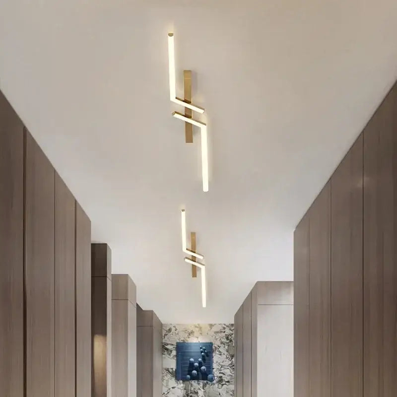Plafonnier Design Doré - plafonnier