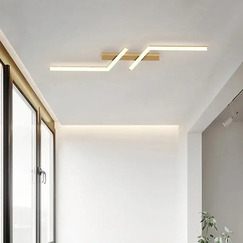 Plafonnier Design Doré - plafonnier
