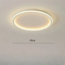 Plafonnier Design Moderne Blanc - Lumière Chaude (sans télécommande) / 60CM - plafonnier