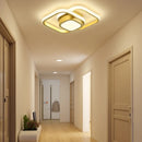 Plafonnier LED Carré Doré - plafonnier