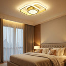 Plafonnier LED Carré Doré - plafonnier