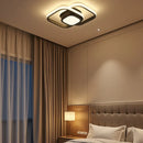 Plafonnier LED Carré Noir - plafonnier