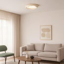 Plafonnier Led Nordique Blanc - Ø 50 cm × H 12 cm / Tricolore - plafonnier