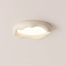 Plafonnier Led Nordique Blanc - Ø 50 cm × H 12 cm / Tricolore - plafonnier