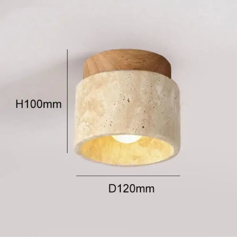 Plafonnier Pierre - Bois Claire / Tricolore - plafonnier