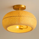 Plafonnier Ventilateur Bambou - plafonnier
