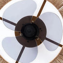 Plafonnier Ventilateur Rotin - 45 cm - plafonnier