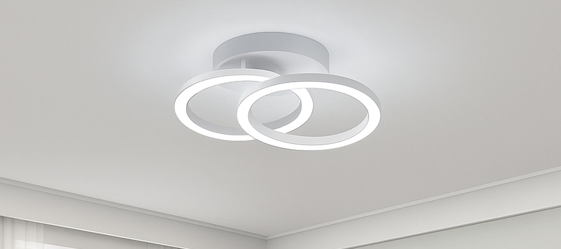 plafonnier blanc